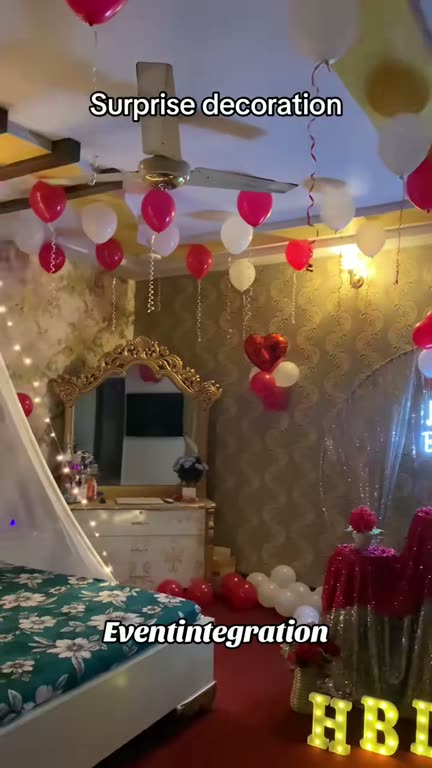 Surprise room, decorated by Event Integration in Faisalabad