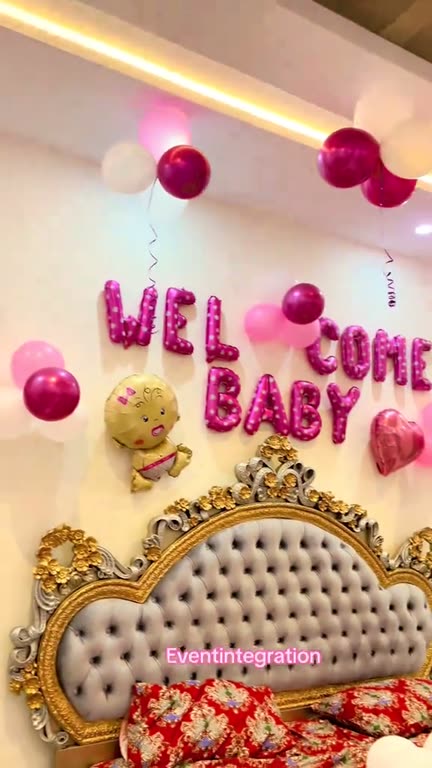 Welcome baby girl, decorated by Event Integration in Faisalabad